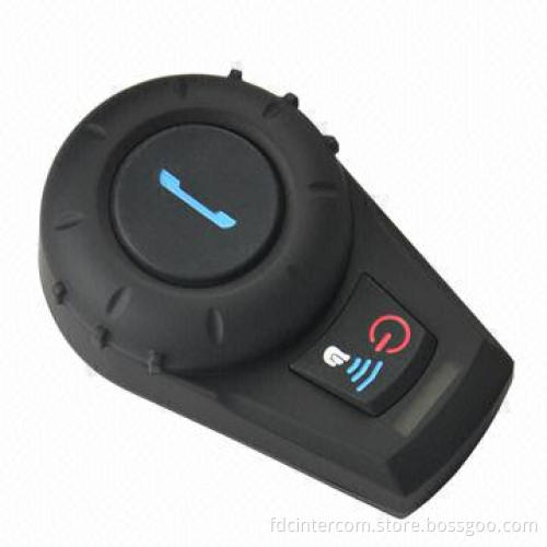 Waterproof Bluetooth Helmet Intercom with Talking Range Up to 500 Meters